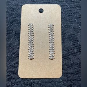 Elegant Sterling Silver Crystal Drop Earrings